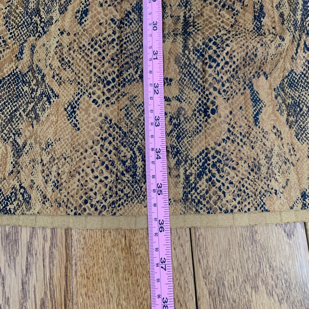 NWT | Zara Snake Print Plated Midi Skirt - Picture 6 of 7